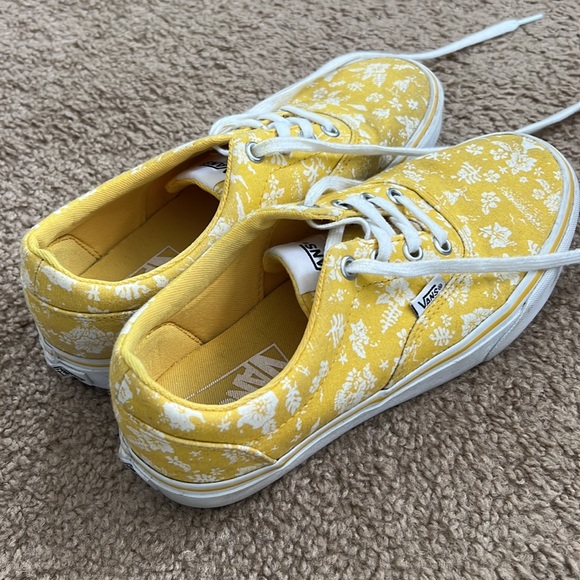 Yellow Floral Vans - Picture 3 of 8
